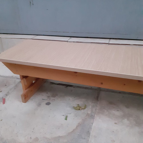 Wooden children's bench new, pine wood with laminated surface