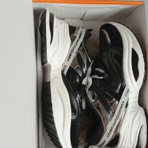 Come des FUCKDOWN* sneakers new, black and silver, size 42