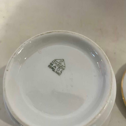 ĆMIELÓW porcelain sugar bowl vintage used, 12x12, made in Poland
