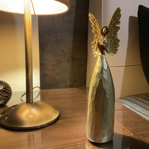 Decorative angel with golden wings, like new
