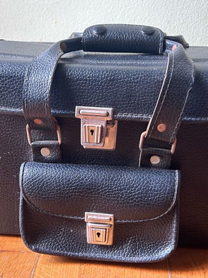 Δερμάτινη τσάντα φωτογράφου σε μαύρο χρώμα, σαν καινούργια, ρετρό