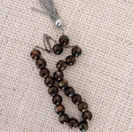 Tiger's Eye Worry Beads on Silver Chain in Excellent Condition