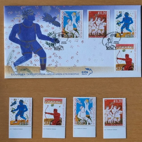 Stamp series and FPIK 12/2004 new with theme The power of will
