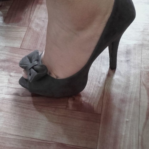 Zara gray pumps size 38 almost unused excellent condition