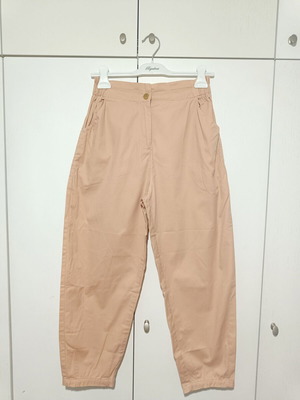 Regalinas carrot line pants apricot nude cotton size S/M like new
