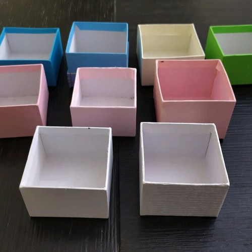 Paper box for organization like new, pack of 9 pieces