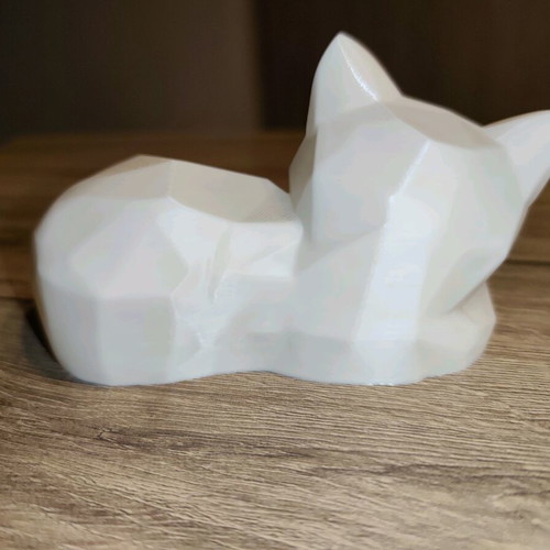 3D Printed Geometric Cat new minimal decorative figurine