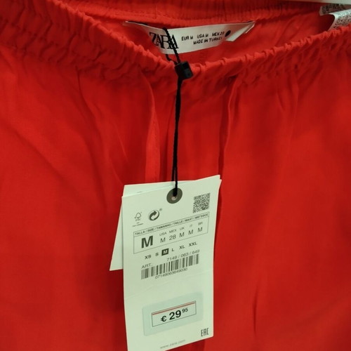 Zara women's red pants size M new with tags