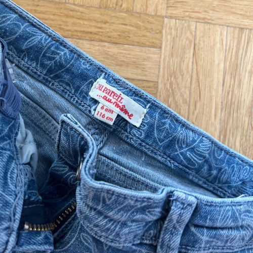 Denim shorts used, kids size 6 years, 116 cm
