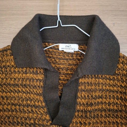 Zara wool pullover XL like new, brown limited edition