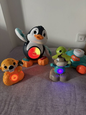 Fisher Price Linkimals set of 4, like new, one not working