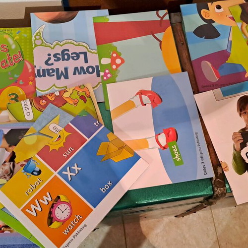 Learning image posters and CD pack used