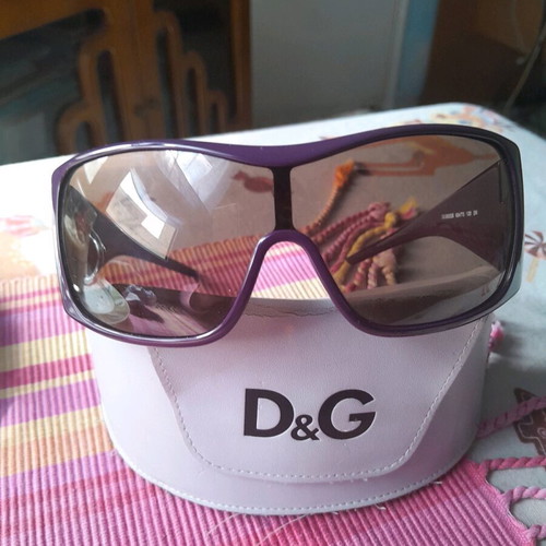 Dolce & Gabbana purple mask women's sunglasses like new with case