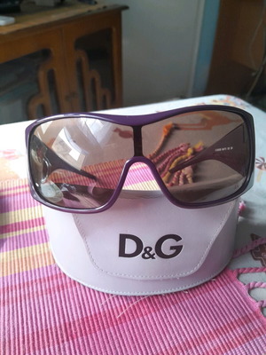 Dolce & Gabbana purple mask women's sunglasses like new with case