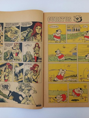 Tintin comic used, large format, year 1971