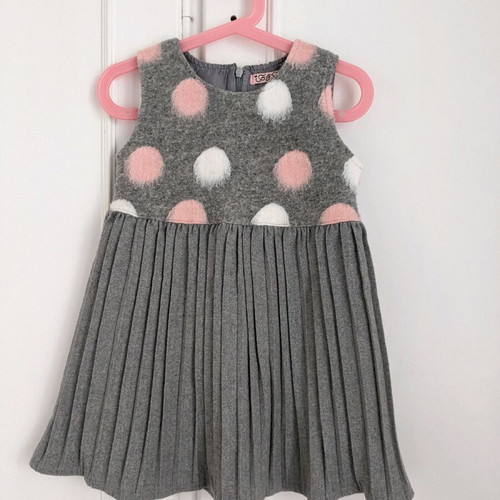 Dress gray used for girl 3-4 years old