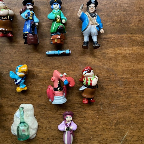Kinder Surprise figures used, pack of 12 monsters and pirates