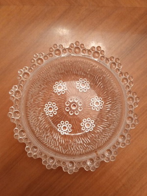 Masserini Barocco vintage glass dessert bowls set of 3