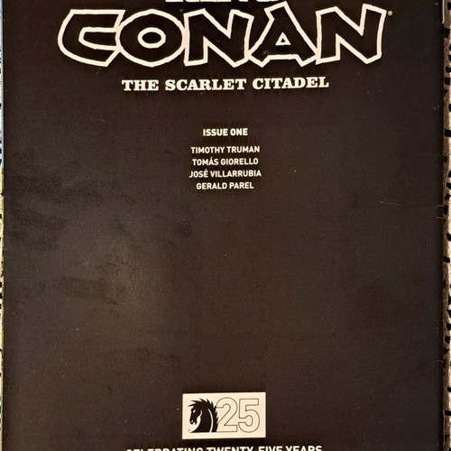King Conan The Scarlet Citadel 25th Ann. Variant 1:10 like new