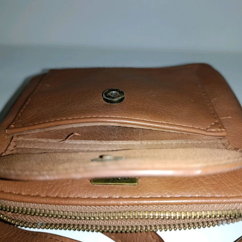 Roxy waist bag used, brown faux leather, adjustable strap