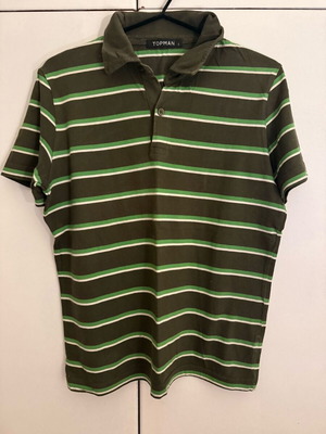 TopMan tshirt like new, brown and green, size S