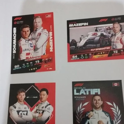 Formula 1 Turbo Attax 2021 cards new with Mick Schumacher, Nikita Mazepin and Gasly/Tsunoda gift