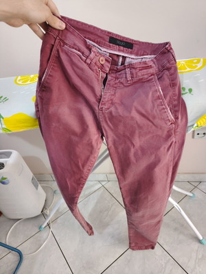 Burgundy trousers pants used, size M/S 28