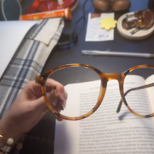 Vogue eyeglass frames like new, no lenses, brown acetate