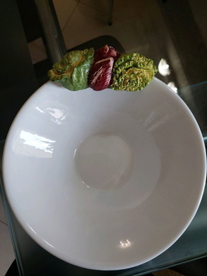 Nadir salad bowl with 3D decoration new