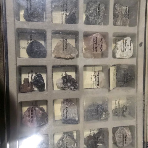Mineral collection used with case