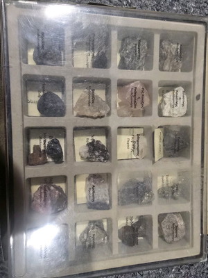 Mineral collection used with case