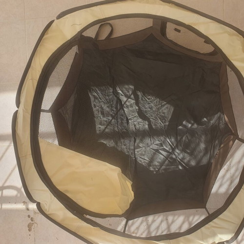 Foldable dog park 70x80 cm with zippered window