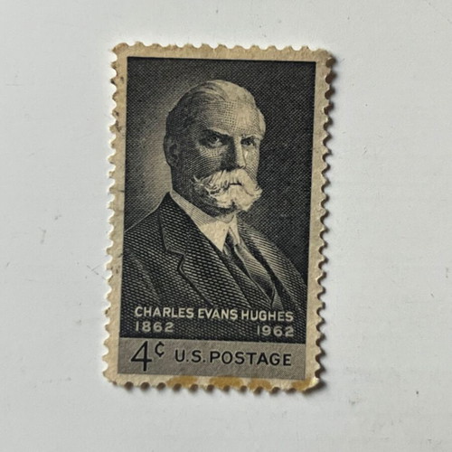 Vintage Charles Evans Hughes Centenary Stamp 1962 used