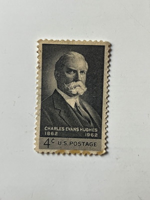 Vintage Charles Evans Hughes Centenary Stamp 1962 used