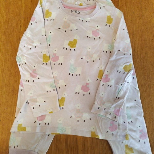 Marks & Spencer thin girls' pajamas used, size 5-6 years 110-116 cm