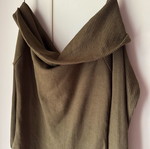 Gina Tricot thin off-shoulder pullover like new, green, size S