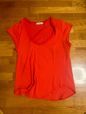 T-shirt twins no small in coral color