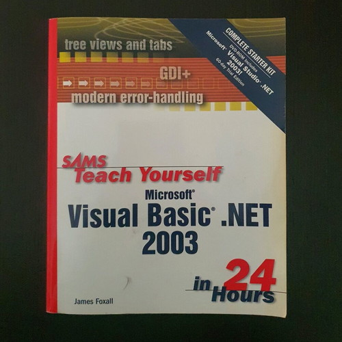 Teach Yourself Visual Basic .Net 2003 book used with CD