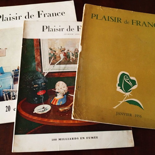 Plaisir de France περιοδικά μεταχειρισμένα, 3 σπάνια γαλλικά τεύχη 1956-1959
