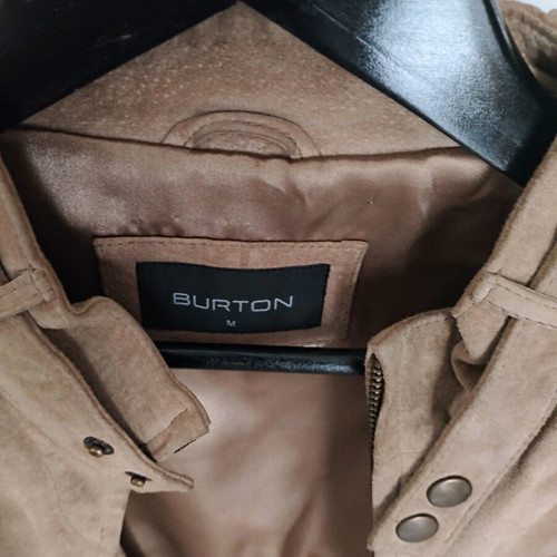 Burton suede bomber jacket size Medium almost new beige