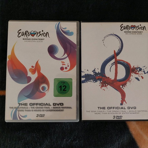 Eurovision discs like new, 2 pieces with case