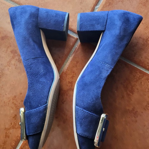 Clark's shoes used, blue, size 39