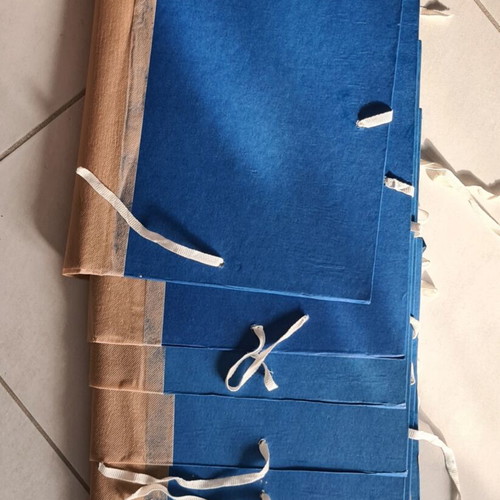 File folders blue pack of seven with ties new