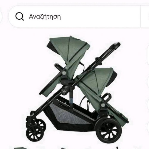 Twin stroller like new with footmuffs and carrycots