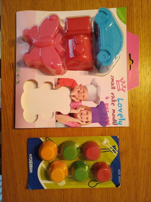 Silicone cake molds and paper truffle cups new, set