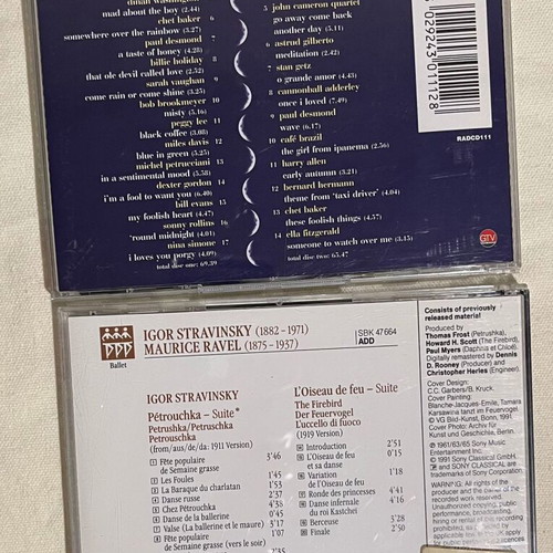 CD pack like new with jazz, classical, ambient and compilations