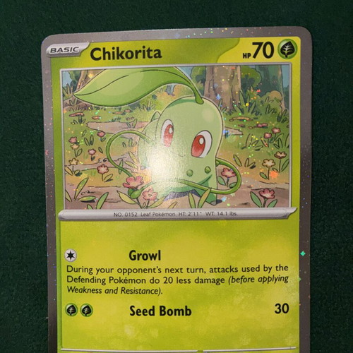 Pokémon TCG Chikorita Cosmos Holo new