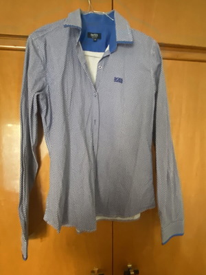 Boss blue slim fit shirt, XL size