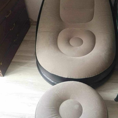 Inflatable armchair and stool new, portable