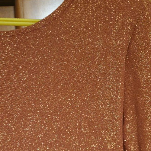 Dress new gold terracotta metallic, size L